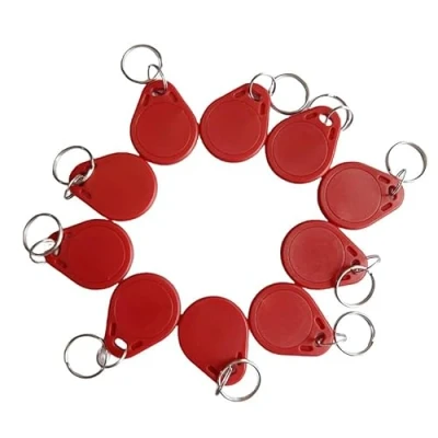 Image of 13.56MHZ RFID fob M1 chip access door key 10pcs (Red)