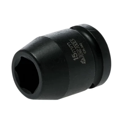 Image of Teng Tools Impact Socket Hexagon 6 Point 1/2in Drive 15mm