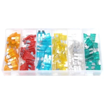 Image of Rolson Tools 60971 120pc Automobile Fuse Set in Plastic Box