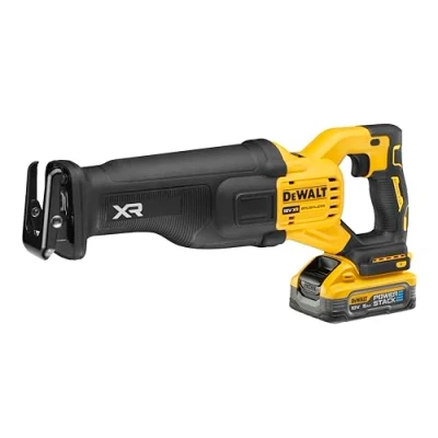 Image of DEWALT DCS386 18v XR Cordless Brushless FLEXVOLT High Power Reciprocating Saw 2 x 5ah Li ion Powerstack