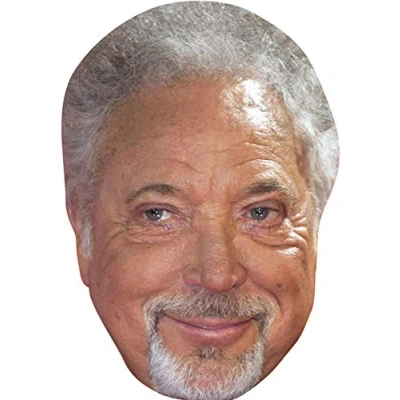 Image of FoxyPrinting Tom Jones2 2018 Music Celebrity Cardboard Party Face Mask Fancy Dress