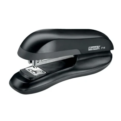 Image of Rapid F16 Half Strip Stapler, 30 Sheet Capacity, Includes Staples, Stapling, Tacking and Pinning, Black, 23810501