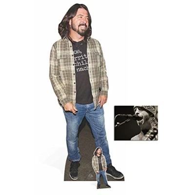 Image of Fan Pack D. Grohl Lifesize and Mini Cardboard Cutout/Standee/Standup Includes 8x10 Star Photo