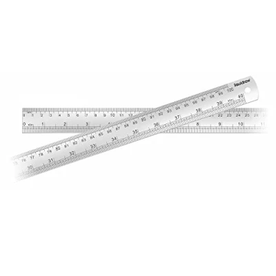 Image of Liquidraw Steel Ruler Stainless Metal For Cutting Sewing With Metric &amp; Imperial Measuring Engineers Architects (15cm / 20cm 30cm 60cm 1 metre) (1
