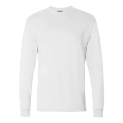 Image of Hanes Men&#039;s ComfortSoft Long Sleeve T Shirt (Pack of 2), White,Large