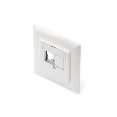 Image of DIGITUS Junction Box For Keystone Module 2 Port Straight Outlet Multimedia Modules White