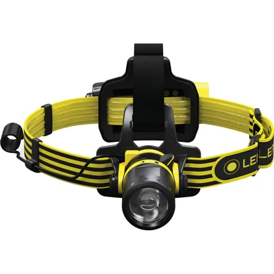 Image of Ledlenser ATEX EXH8 Rechargeable LED 180 Lumens Head Torch, Running Lamp, Water Resistant (IP68) Camping Light, Cycling, Fishing, Hiking Equipment, Up to 40 Hours Time