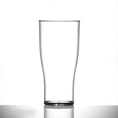 Image of Virtually Unbreakable Polycarbonate Beer Glass Elite 20oz Tulip CE &amp; Nucleated Pack of 4