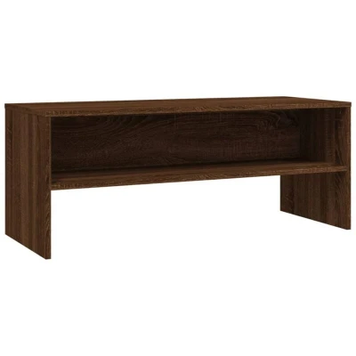 Image of vidaXL TV Cabinet Brown Oak 100x40x40 cm Engineered Wood