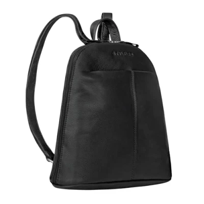 Image of STILORD &#039;Olivia&#039; Small Leather Backpack Ladies Vintage Handbag City Shopping Daypack Genuine Leather, Colour:Sepia Brown