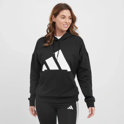 Image of adidas Sportswear Essentials BIG LOGO Hoodie, Women&#039;s, Size: Large, Black/white