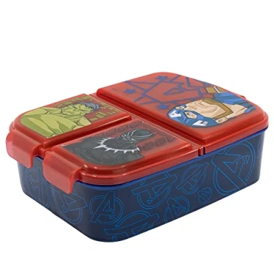 Image of Stor 74120 SANDWICHERA Multiple Avengers Invincible Force Lunch Box, Plastic