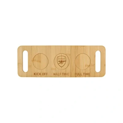 Image of FOCO Official Arsenal FC Football Beer Shot Drinks Wooden Flight Paddle Serving Board