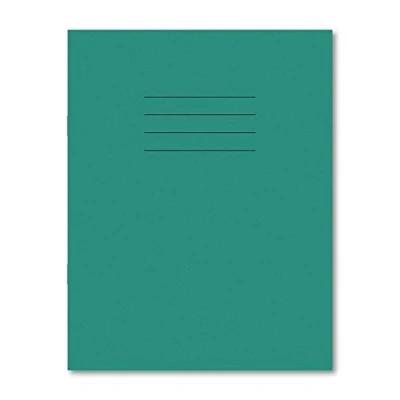 Image of Hamelin 8 x 6.5 Inch mm Ruled and Margin 48 Pages Exercise Book Dark Green (Pack of 100)