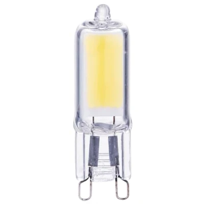 Image of Leyton Lighting G9G 2w WW LED G9 Capsule Bulb, 3000K, Glass, Non dimmable, 230lm =25w