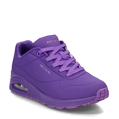 Image of Skechers Women&#039;s Uno Night Shades Sneaker, Purple, 3 UK