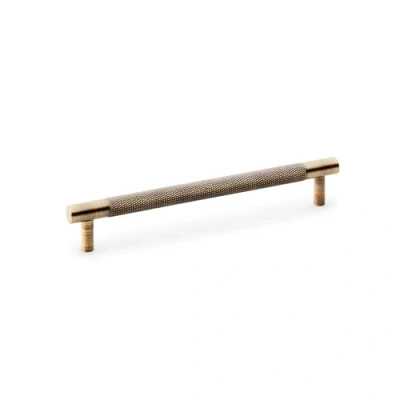 Image of 160mm Antique Brass Knurled Cupboard Handle Cabinet Door Drawer Pull Wardrobe Furniture