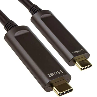 Image of kenable Long USB 3.1 Type C Active Optical Cable AOC 5V 900mA 10Gbps Data Transfer 15m [15 metres]