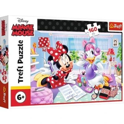 Image of Trefl 15373 Ein Tag mit einem Freund, Disney Minnie 160 Teile, für Kinder ab 6 Jahren Puzzle