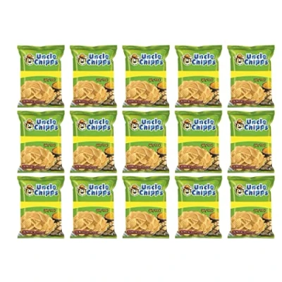 Image of Uncle Chips Spicy 50g (Pack of 15) Treat Crunchy Namkeen Perfect Tea Time Snack Potato