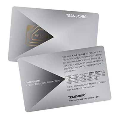 Image of Transonic® RFID/NFC Blocking Card Contactless Cards Protection 1 Protects Your Entire Wallet