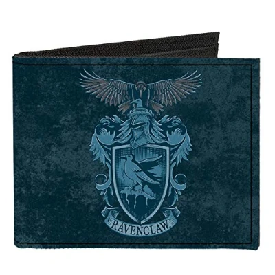 Image of Buckle Down Mens Canvas Bifold Harry Potter Wallet, Potter, 4.0 x 3.5 US