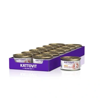 Image of Kattovit Dose Feline Diet Niere/Renal mit Huhn bei Niereninsuffizienz 85g (Menge: 12 je Bestelleinheit)