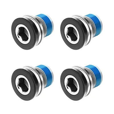 Image of YINETTECH 4PCS Bicycle Crank Arm Bolts E Bike M15 ISIS Screws Compatible with Bosch Drives Brose