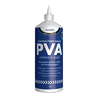 Image of Contractors Grade PVA Adhesive Sealer Primer Glue Bonding Agent 1 Litre