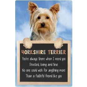 Image of Faithful Friends YORKSHIRE TERRIER 3D SIGN
