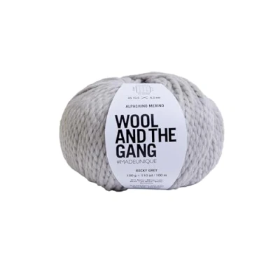 Image of Wool and The Gang Alpachino Merino, Rocky Grey (76), 100g