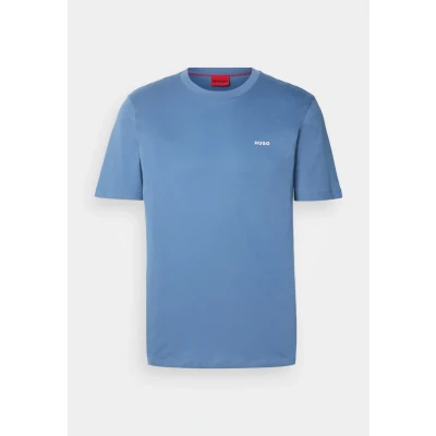 Image of HUGO DERO Basic Tshirt, Men&#039;s, Size: XS, Medium blue