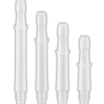 Image of 1 SET L STYLE SHAFT LOCKED STRAIGHT DART STEMS MIDI 260 WHITE