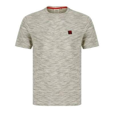 Image of Tokyo Laundry Men&#039;s &#039;Fort&#039; Cotton Rich Crew Neck Space Dye T Shirt Grey