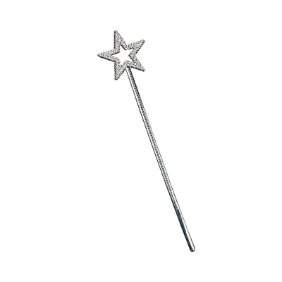 Image of Wicked Costumes Silver Star Fairy Wand Fancy Dress Accessory