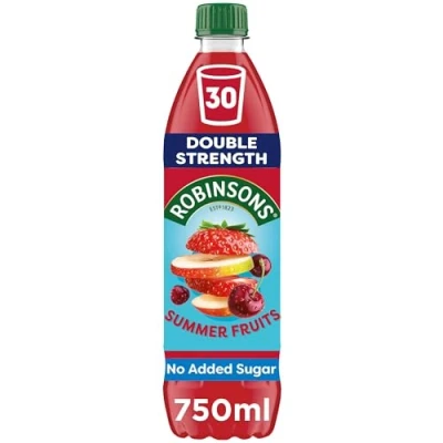 Image of Robinsons Fruit Squash Low Calorie Double Strength Summer Fruits 750ml