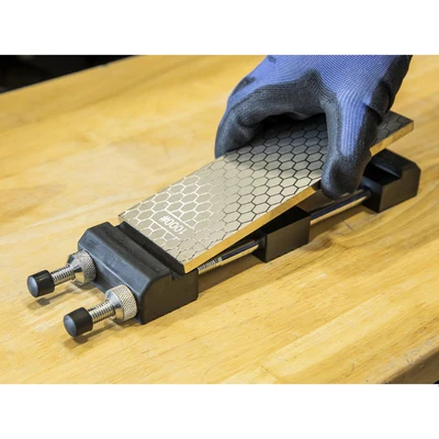 Image of Sealey Combination Diamond Sharpening Whetstone with Adjustable Stone Holder