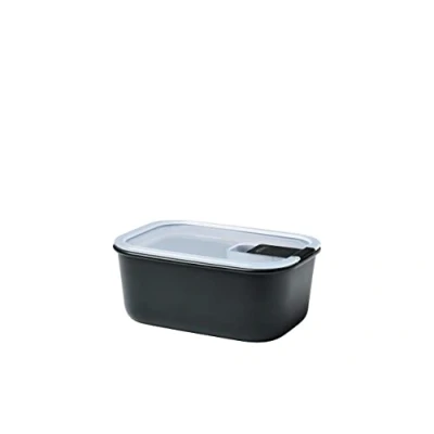 Image of Mepal Food container EasyClip containers with lids Clip closure Suitable for the microwave, steam oven, refrigerator &amp; freezer Airtight leakproof 700 ml Nordic black