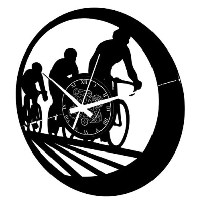 Image of Instant Karma Clocks Wall Clock Mountain Bike Bicycle Tour De France Cycling Mountainbike, Aluminium
