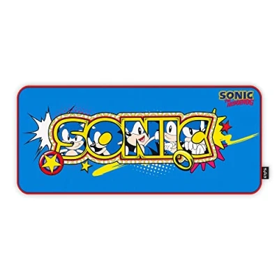 Image of Energy Sistem Gaming Mouse Pad ESG Sonic Classic (XXL, Anti Slip Rubber Base, Sonic)