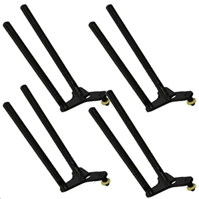 Image of 4 X Lidsters Black Snag Ear Bars for Bite Alarms Universal Carp Fishing Tackle