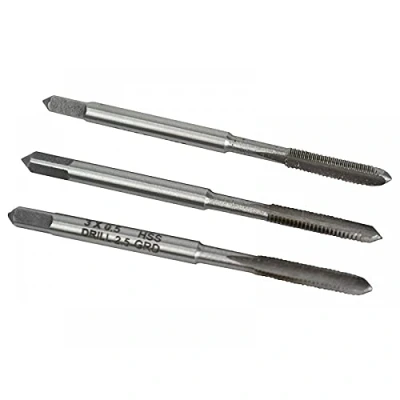 Image of Faithfull HSS Straight Flute Tap Set M3 x 0.5, 3 Piece FAIHSSTM3