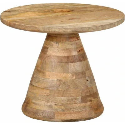 Image of vidaXL Side Table Ø50x40 cm Solid Wood Mango