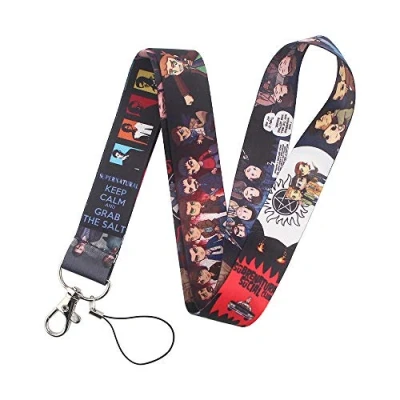 Image of Supernatural TV Show Fantasy Horror Drama 17.7&quot; Neck Lanyard Keychain Holder ID Badge Mobile Phone Pin Strap by Pinstant, Blue