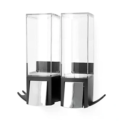 Image of Compactor Double Soap Dispenser, PET + ABS, Black, Single