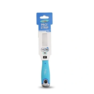 Image of Axus Decor Pro Strip Scraper (Blue Series) Wallpaper for Removing Paint and Wallpaper, Ideal Professional &amp; DIY Projects, Stainless Steel Blade Rubberized Handle, 1.5 Inch/ 38mm