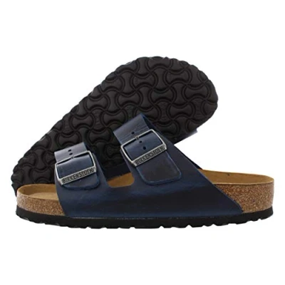 Image of Arizona BS Soft Footbed Oiled Leather Unisex Slides Sandals
