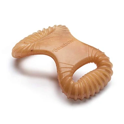 Image of Benebone Indestructible Dental Dog Chew Toy For Aggressive Chewers, Long Lasting Tough Boredom Breaker Dogs, Real Chicken Flavour, Small Made in the USA.