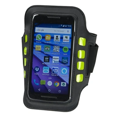 Image of Aura LED Phone Armband Black