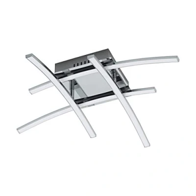 Image of Eglo Lighting Nevado Integrated Led Semi Flush Light Chrome